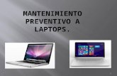 mantenimiento preventivo a laptops