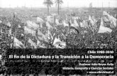 El fin de la dictadura y la transición