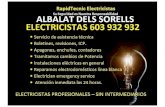 Electricistas albalat dels sorells 603 932 932