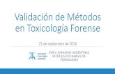Validacion de metodos en toxicologia forense