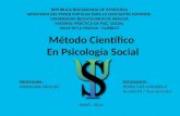 Método Científico en Psicología Social