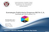 Estrategia Publicitaria BETA C.A.