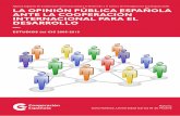 la opinión pública española ante la cooperación internacional para ...