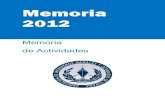 Memoria de Actividades AINE 2012
