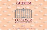 PROGRAMA DE MANO y POSTERS - Congreso SEBBM