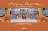 Bibliografía sobre la Biblioteca Nacional de España (Pdf)
