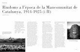Riudoms a l'època de la Mancomunitat de Catalunya, 1914-1925 (i II)