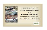 historia y reforma de la educación superior en el salvador