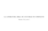 La literatura oral de culturas en conflicto