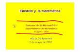 Einstein y la matemática