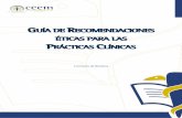 guía de recomendaciones éticas para las prácticas clínicas