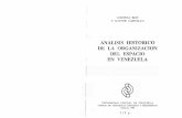 analisis historico de la organizacion del espacio en venezuela