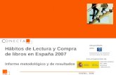 Hábitos de Lectura y Compra de libros en España