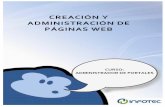 creación y administración de páginas web - SemanticWebBuilder