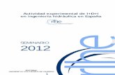 Actividad experimental de I+D+i en ingeniería hidráulica en España