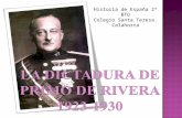 La dictadura de Primo de Rivera 1923-1930
