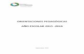 Orientaciones pedagogicas 2015  2016