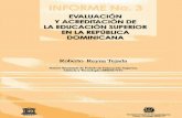 Evaluación y acreditación de la educación superior en la República ...