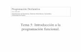 Tema 5: Introducción a la programación funcional.