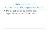 Introducción a la comunicacion organizacional