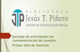 Jornada del Primer Aniversario de la Biblioteca Piñero