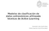 Modelos de clasificación de datos astronómicos utilizando técnicas de active learning
