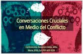 Conversaciones Cruciales: Cuando las consecuencias graves