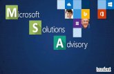 Microsoft solutions advisory   presentación de servicios
