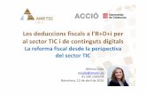 La reforma fiscal des de la perspectiva del sector TIC: la visió d’AMETIC