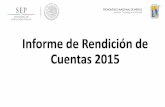 Informe de Rendición de Cuentas 2015 Presentación
