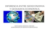 Diferencia entre geoeconomia y geografia economica