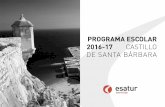 PROGRAMA ESCOLAR 2016-17 CASTILLO DE SANTA BÁRBARA
