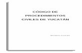 Código de Procedimientos Civiles del Estado de Yucatán