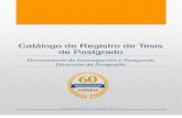 Catálogo de Registro de Tesis de Postgrado