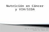 Nutrición en cáncer y vih