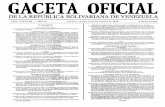 Gaceta Oficial de la República Bolivariana de Venezuela Nº 39556 ...