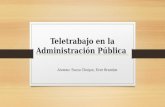 Teletrabajo en Administración Pública
