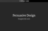 Persuasive design presentation