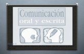 Comunicaci³n oral VS Comunicaci³n escrita