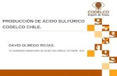 PRODUCCIÓN DE ÁCIDO SULFÚRICO CODELCO CHILE.