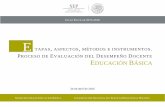 Etapas y metodos para la evaluación del desempeño docentes