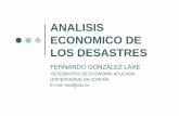 ANALISIS ECONOMICO DE LOS DESASTRES