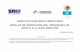 SERVICIO GEOLÓGICO MEXICANO REGLAS DE OPERACIÓN ...