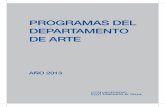 Programas Del DePartamento De arte