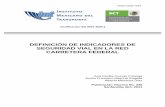 DEFINICIÓN DE INDICADORES DE SEGURIDAD VIAL EN LA RED ...