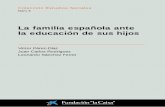 La familia española ante la educación de sus hijos