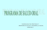 Presentación del Programa de Salud Oral. Venezuela.