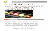 cómo seleccionar y comparar luminarias led's para aplicaciones de ...