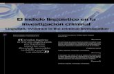 3 indicio linguistico en la investigación criminal.pdf - Revista CLEU