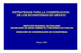 estrategias para la conservación de los ecosistemas en méxico